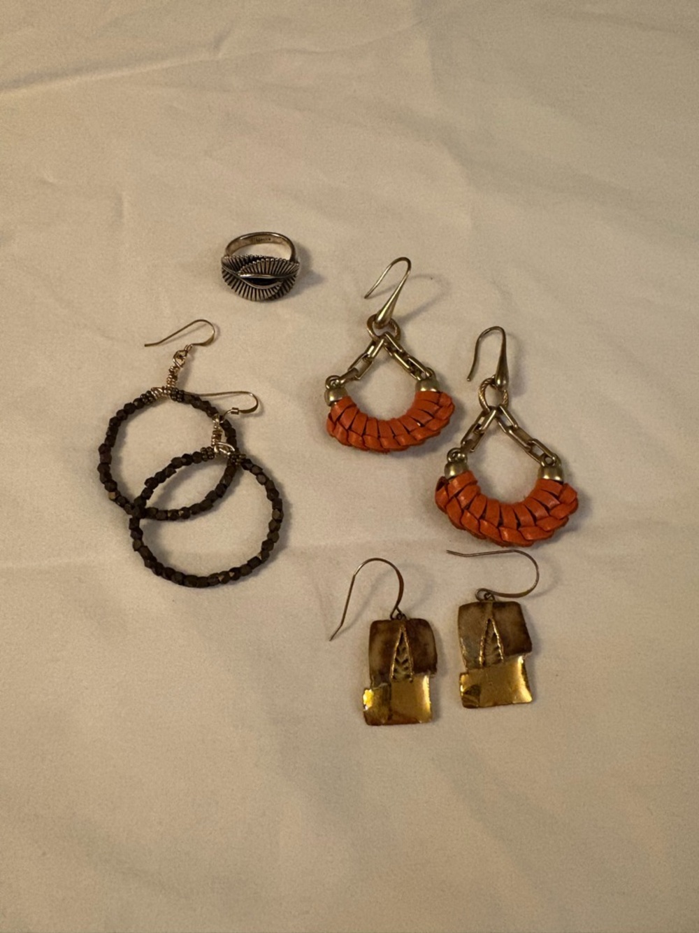 Boho Mixed Earrings Bundle! Orange, Brown and Gold